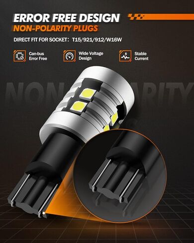 SEALIGHT 7443 LED Bulb White, Super Bright 7441 7444 T20 992 W21W LED Bulb for Backup Reverse Tail Brake Parking Lights, Pack of 2 in Saudi Arabia