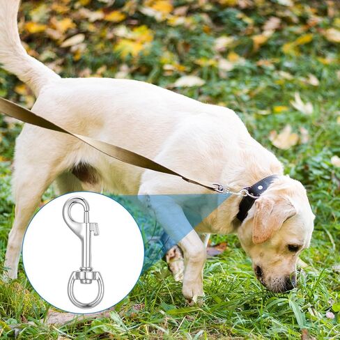 50 Pcs Swivel Snap Hooks for Dog Leash, Heavy Duty 2.68 Inch Flag Clasp Single Ended Swivel Clip, Multipurpose Bolt Snap for Keychain Camera Trap Linking Pet Leash (Classic Style) in Kuwait