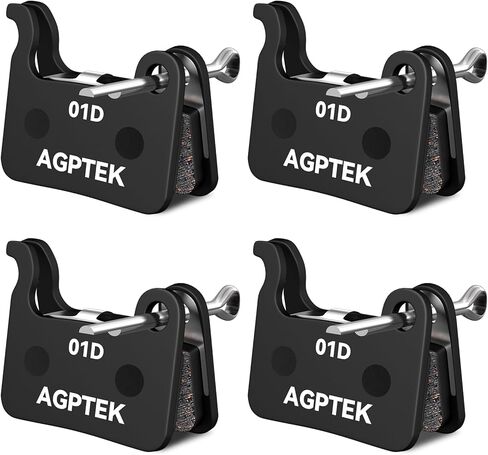 AGPTEK Bike Brake Pads, High-Performance Bicycle Brake Pad, 4 Pairs Semi-Metallic Bike Pad for Mountain Bike Disc Brakes, Compatible with Shimano Deore XT SLX Hone Alfine Saint in Saudi Arabia