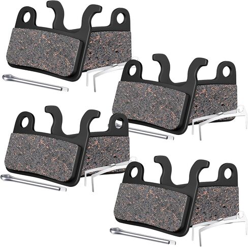 AGPTEK Bike Brake Pads, High-Performance Bicycle Brake Pad, 4 Pairs Semi-Metallic Bike Pad for Mountain Bike Disc Brakes, Compatible with Shimano Deore XT SLX Hone Alfine Saint in Saudi Arabia