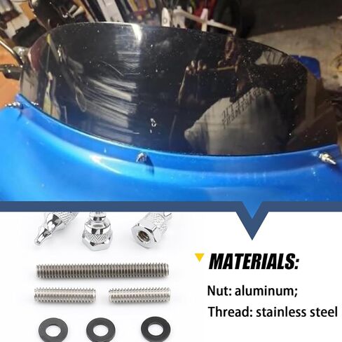 Motorcycle Windshield Bolts Windscreen Screws Bolts Fairing Spike Bolts Kit Fit for Harley 2014-2024 Touring Street Glide Electra Glide Tour Glide Tri Glide Ultra Glide (Black) in Saudi Arabia