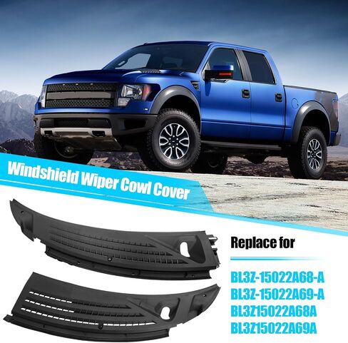Jaronx Compatible with Ford F150 Wiper Cowl Replacement 2015-2020, Windshield Wiper Cowl Panel Cover Vent Grill Compatible with Ford F150 FL3Z15022A69A FL3Z25022A69B (Left & Right) in Saudi Arabia