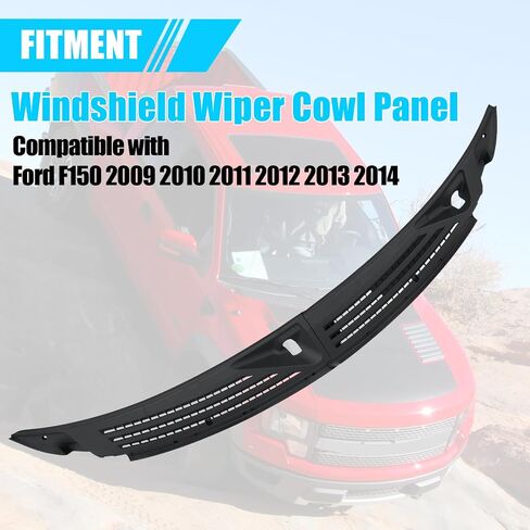 Jaronx Compatible with Ford F150 Wiper Cowl Replacement 2015-2020, Windshield Wiper Cowl Panel Cover Vent Grill Compatible with Ford F150 FL3Z15022A69A FL3Z25022A69B (Left & Right) in Saudi Arabia