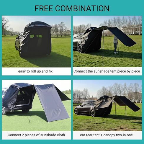 Car Camping Tailgate Mesh Screen for SUV, Mini Van, Great for Ventilation and Mosquito Prevention Car Camping Accessories in Saudi Arabia