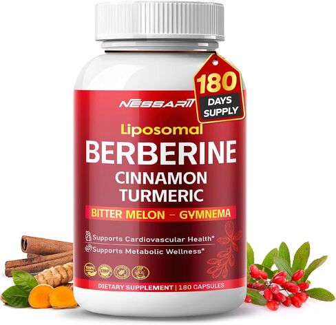 البربريين ، القرفة ، الكركم ، البطيخ المرير والنماذج - دعم القلب والتمثيل الغذائي - 180 كبسولة - صنع في الولايات المتحدة الأمريكية in Kuwait