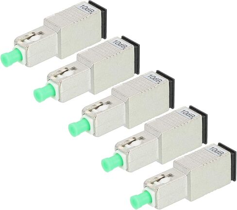 MECCANIXITY 3dB SC Fiber Attenuator, SC/APC SM Single Mode Fixed Fiber Optic Attenuator Male to Female for Fiber Optic Transmission Pack of 5 in Saudi Arabia