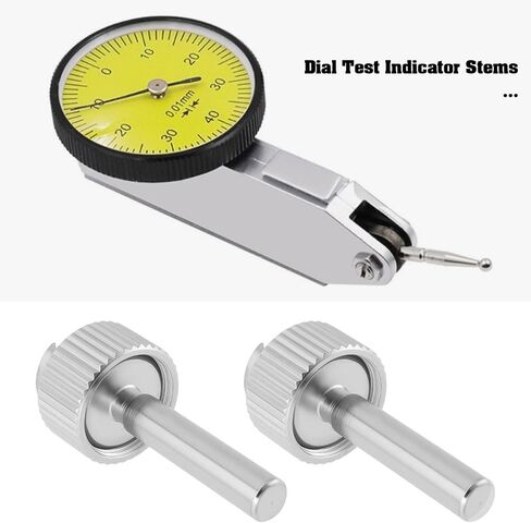 2pcs 4mm Diameter Dial Test Indicator Stems with Knurled Clamp Ring in Saudi Arabia