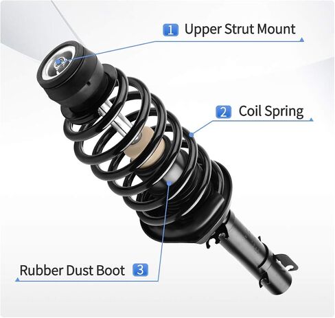 YITAMOTOR Front Complete Strut Quick Struts Shocks and Coil Spring Assembly Compatible with 2011-2014 Hyundai Sonata, 2012-2015 KIA Optima in Saudi Arabia