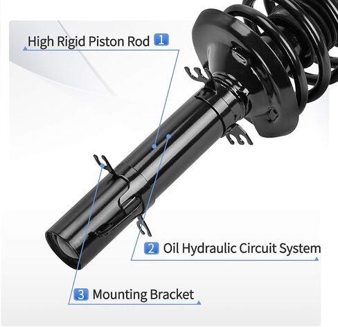 YITAMOTOR Front Complete Strut Quick Struts Shocks and Coil Spring Assembly Compatible with 2011-2014 Hyundai Sonata, 2012-2015 KIA Optima in Saudi Arabia