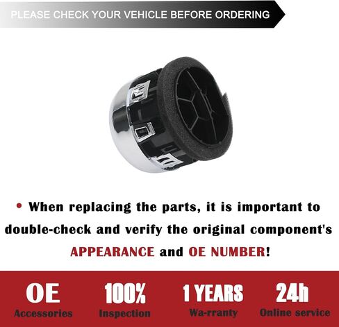 TQPONLY Dashboard AC Heat Air Vent Duct | Compatible with 2015-2023 Ford Mustang Inner Accessories | Replaces FR3Z-19893-AE FR3Z-19893-AC in Saudi Arabia