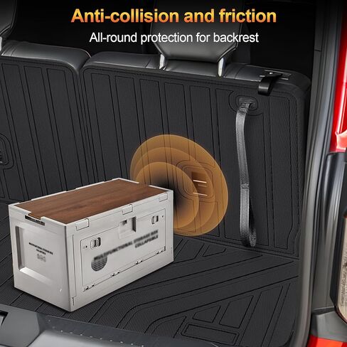 Sze Cargo Mat with Backrest Mats for 2025 Chevrolet Chevy Equinox/GMC Terrain Trunk Mat TPE Seats Back Mat All Weather Cargo Liner for Chevy Equinox Accessories (Cargo Mat+Backrest Mat) in Kuwait