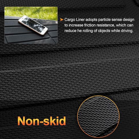 Sze Cargo Mat with Backrest Mats for 2025 Chevrolet Chevy Equinox/GMC Terrain Trunk Mat TPE Seats Back Mat All Weather Cargo Liner for Chevy Equinox Accessories (Cargo Mat+Backrest Mat) in Kuwait