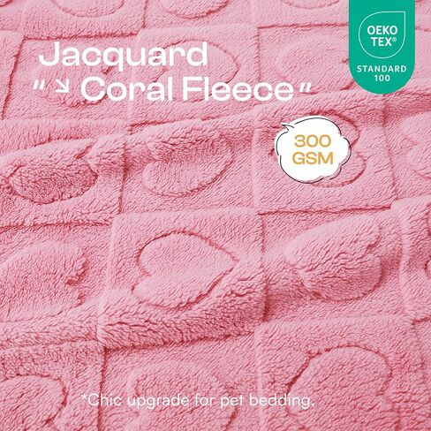 Luciphia Small Dog Blanket Washable Pet Bed Cover Soft Fluffy Puppy Blanket with Premium Fleece 300GSM Cozy Calming Cat Blankets for Indoor Cats Pink 30x20 inch in Saudi Arabia