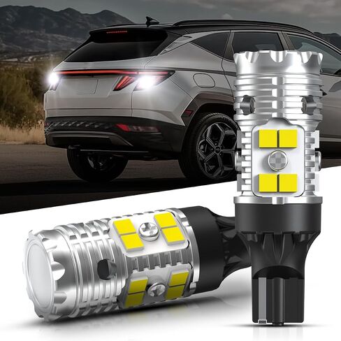 LASFIT 921 LED Reverse Backup Light Bulbs Fit for 2006-2025 Toyota RAV4, 6000K Cool White Super Bright OEM 912 W16W Replacement, 2 pcs in Saudi Arabia