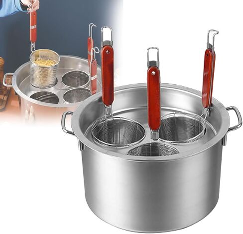 أدخل مجموعة ، وعاء المعكرونة الفولاذ المقاوم للصدأ مع سلة المعكرونة الشبكية للمعكرونة ، والمعكرونة ، والزلابية ، والخضروات in Kuwait