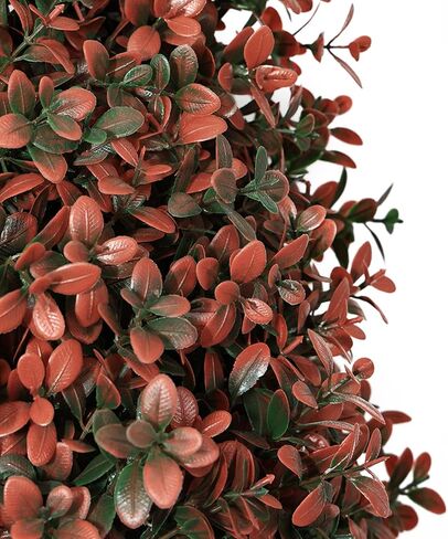 أشجار توبيرية خشب البقس الاصطناعية 3 أقدام (مجموعة من 2) - نباتات فو مقاومة للأشعة فوق البنفسجية للشروط والشجيرات المزيفة في الهواء الطلق/داخلي ، واقعية 36 بوصة للشرفة الأمامية ، والزارع ، والفناء - صيانة منخفضة ودائمة الخضرة in Kuwait