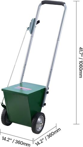 Happybuy Dry Line Marker, 2-Wheel, 2 or 4 in Lines, Adjustable Chalker, with Rubber Handle, 25 lbs Capacity, for Baseball & Softball Infield, Green in Saudi Arabia