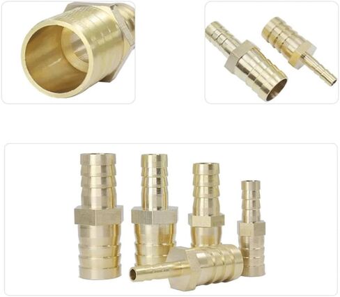 موصل الأنابيب ، 1pcs مخفضات الموصل المستقيم باغودا خرطوم مفصل Barb ، لموصلات خرطوم الحديقة المنزلية (10 مم 8 ملم) in Kuwait