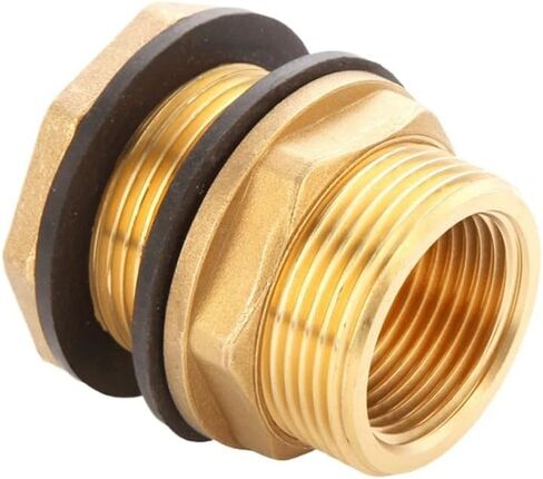 Pipe connector, Bulkhead Fitting Connector, For Garden Fittings Spigot Drain Part Tubs Copper(OD 32mm) in Saudi Arabia