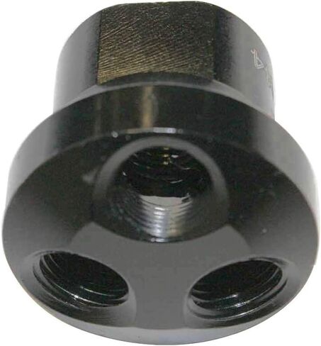 Replacement 3 Way Outlet 1/4 Inch NPT Female One Way Inlet 3/8 Inch NPT Female Aluminum Round Manifold for Interstate Pneumatics FPM64A in Saudi Arabia
