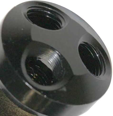 Replacement 3 Way Outlet 1/4 Inch NPT Female One Way Inlet 3/8 Inch NPT Female Aluminum Round Manifold for Interstate Pneumatics FPM64A in Saudi Arabia
