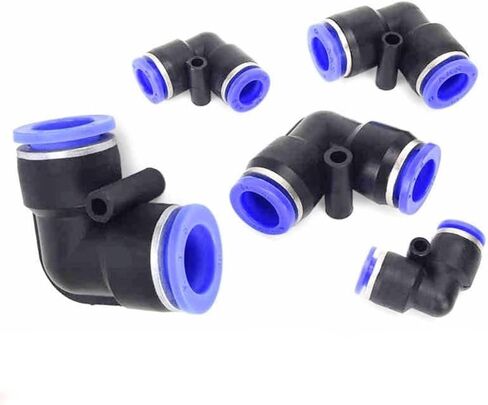 موصل الأنابيب ، موصلات أجزاء الهواء البلاستيكية في قفل موصل الماء قفل 2 الطريق (PV 6MM) in Kuwait