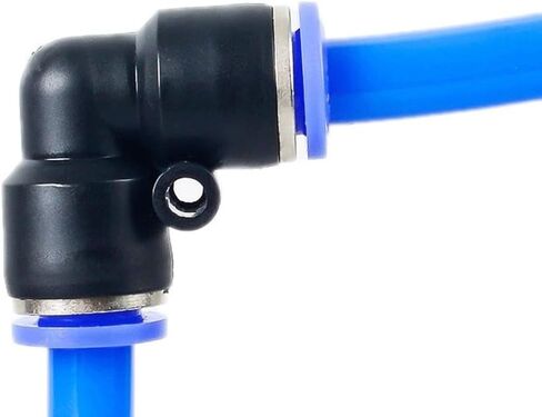 موصل الأنابيب ، موصلات أجزاء الهواء البلاستيكية في قفل موصل الماء قفل 2 الطريق (PV 6MM) in Kuwait