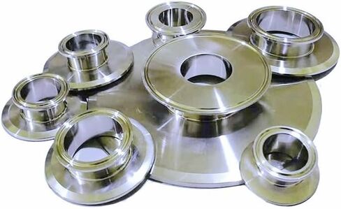 موصل الأنابيب ، مشبك ثلاثي تقليل 1.5 "- 2" طرح O.D 50.5mm-64mm مخفض 304 تركيب أنابيب الفولاذ المقاوم للصدأ in Kuwait