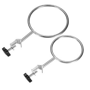 2-Pack Laboratory Retort Support Ring Clamp 50mm 75mm OD Stainless Steel Closed Extension Ring Flask Clamp Burette Stand for Chemistry/Physics Lab Equipment Support Retort Ring in Kuwait