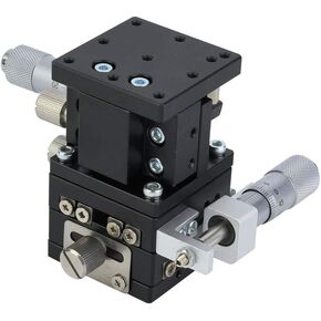 الإزاحة اليدوي ، LD40LM 3 محاور XYZ المرحلة الخطية القطع تحمل ضبط الجدول 4040 مم ، سبيكة الألومنيوم ، المجهر in Kuwait