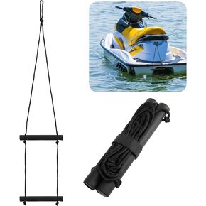 Weysat 2 Step Riser Boarding Ladder Portable Assist Rope Boat Boarding Outdoor Climbing Rope Ladder for Inflatable Boat, Sailboat, Kayak, Motorboat, Canoeing in Saudi Arabia