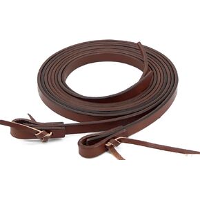 زمامات جلدية Jeereal ، وزيت ثقيل مرجح ، مكسورة ، زمامات مزرعة مرنة لـ Western Horse Protack ، 5/8 "× 8" (بني) in Kuwait
