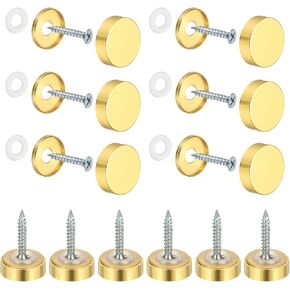 مسامير المرآة النحاس الأغطية الزخرفية تغطية أظافر السحابات ، 12 مم الانتهاء من الملاءمة لأجهزة الإعلان مرآة علامة (12 ٪ ، الفضة) in Kuwait