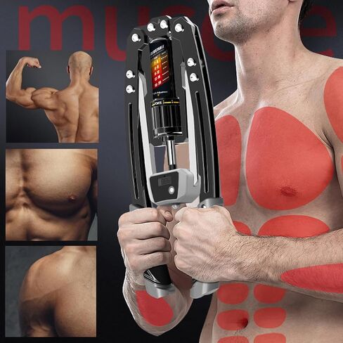 East Mount Twister Arm Artiviser with Counter Display-22-440 رطل الطاقة الهيدروليكية ، وموسع الصدر المنزلي ، ومعدات اللياقة البدنية للتدريب على عضلات الكتف ، وممارسة الذراع. in Kuwait