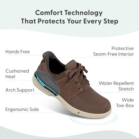 Orthofeet Men's Orthopedic Siron Hands-Free Casual Shoe in Saudi Arabia