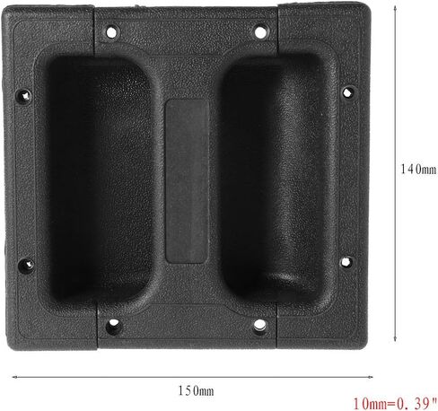 1 Set Replacement Sound Loudspeakers Recessed Handle Pull Handles Container Handle Black for Guitar Amp Cabinet in Saudi Arabia
