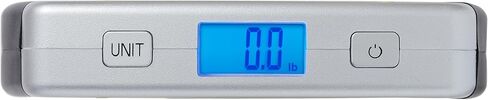 Eat Smart SmartGrip Portable Instant Read Digital Handheld Luggage Scale, Compact, Easy to Read, Lightweight, Durable, High 110 lb Capacity, Battery Included, Silver in Saudi Arabia