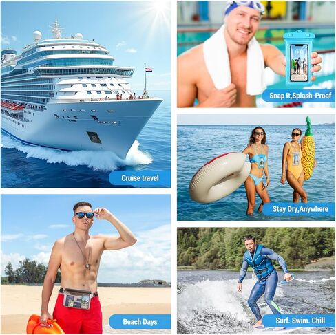 Cruise Ship Essentials 2025 - Complete Cruise Must-Haves Kit with Waterproof Fanny Packs(His & Hers), Adjustable Lanyards, Magnetic Hooks, Luggage Tags, Waterproof Phone Cases & Towel Bands in Saudi Arabia