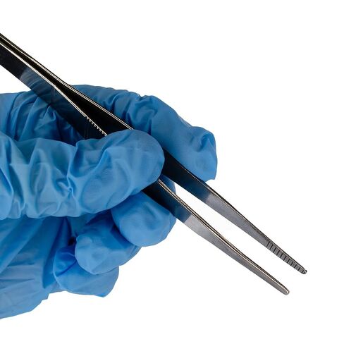 Eisco – Stainless Steel Blunt End Forceps – 130mm Length – Straight Tip Laboratory Forceps – Precision Dissection Tool for Classroom and Scientific Applications in Saudi Arabia