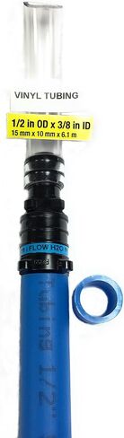 تحقق من صمام 1/2 "بوصة بك-بكس بلاستيك Barb X Barb ،" PTFE "توقف الكرة مع" Viton O Ring "لوقف السوائل الإيجابية. in Kuwait