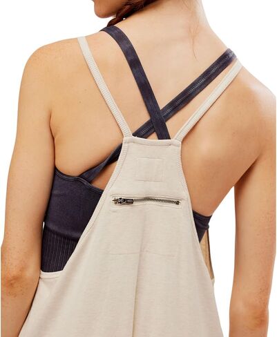Free People Women's Hot Shot Onesie, Blue Indigo in Saudi Arabia