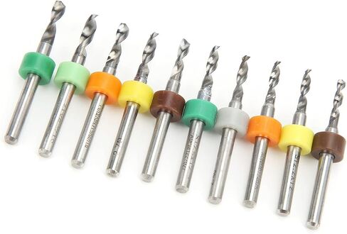 10pcs micro twist bits مستقيم مقبض مثقاب الصلب التنغستن لإصلاح ثنائي الفينيل متعدد الكلور 2.1-3.0mm in Saudi Arabia