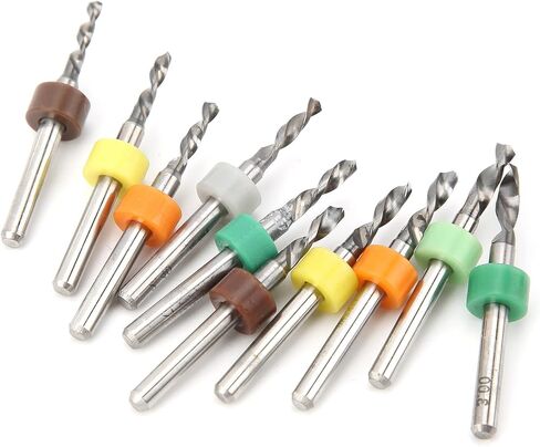 10pcs micro twist bits مستقيم مقبض مثقاب الصلب التنغستن لإصلاح ثنائي الفينيل متعدد الكلور 2.1-3.0mm in Saudi Arabia