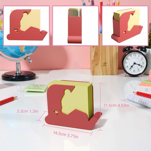 Li & Zhao Bear Sticky Note Holder - Post post post it note dispenser memo dispenser pen sticky note suffenser post it note stelder notepad holder for deskn School Office ( in Kuwait