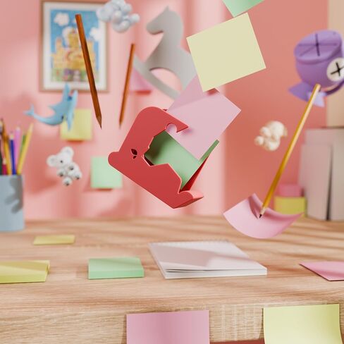 Li & Zhao Bear Sticky Note Holder - Post post post it note dispenser memo dispenser pen sticky note suffenser post it note stelder notepad holder for deskn School Office ( in Kuwait