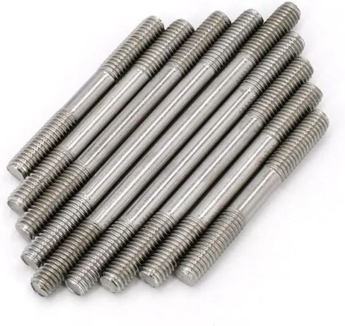 1pc 304 A2 قضيب ملولب من الفولاذ المقاوم للصدأ - M10 M12 M16 مسامير مسمار مقطوعة الرأس للاستخدام الصناعي (M10 60 مم) in Kuwait