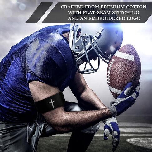 Zeyune 8 Pack Cross Bicep Bands Christian Arm Bands Bands Bands Carribleds for Men Women Women Football Baseball Players الأنشطة الرياضية تبقي الجافة والمريحة قابلة للغسل in Saudi Arabia
