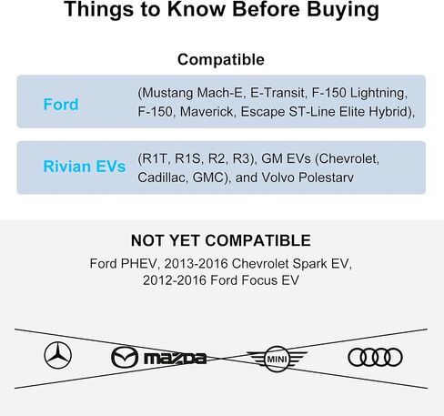 J1772 to Tesla Adapter, Compatible with Tesla Model 3/S/X/Y, Works with J1772 Connector for Level 1 (120V AC) and Level 2 (240V AC) Charging, Max 80A [for Tesla EVs Only] in Saudi Arabia