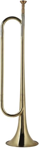 Cavalry Trumpet Brass Marching Bugle Horn Gold Plated Professional Instrument for Students, Kids, Beginner Military Orchestra in Saudi Arabia