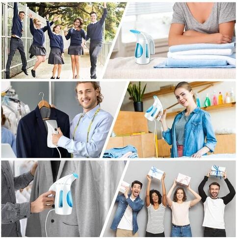 Hilife Steamer for Clothes, Portable Handheld Design, Strong Penetrating Steam Removes Wrinkles, 240ml Big Capacity Suitable for Home, Office, Travel (Maya Blue) in Saudi Arabia